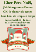 Cher Père Noël : je m'achète des cadeaux !